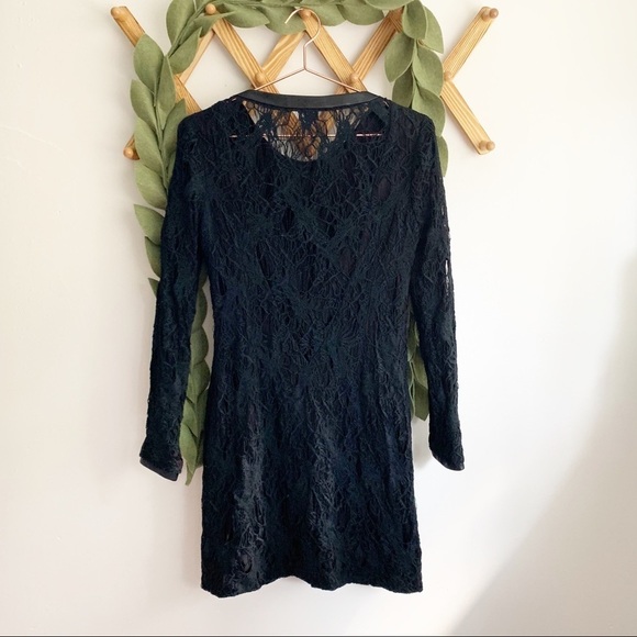 Rag & Bone Shelia Black Lace Dress - Picture 3 of 7